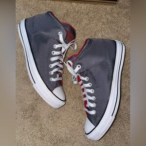 Converse Gray and Red High-Top shoes-High street CTAS 157304C
